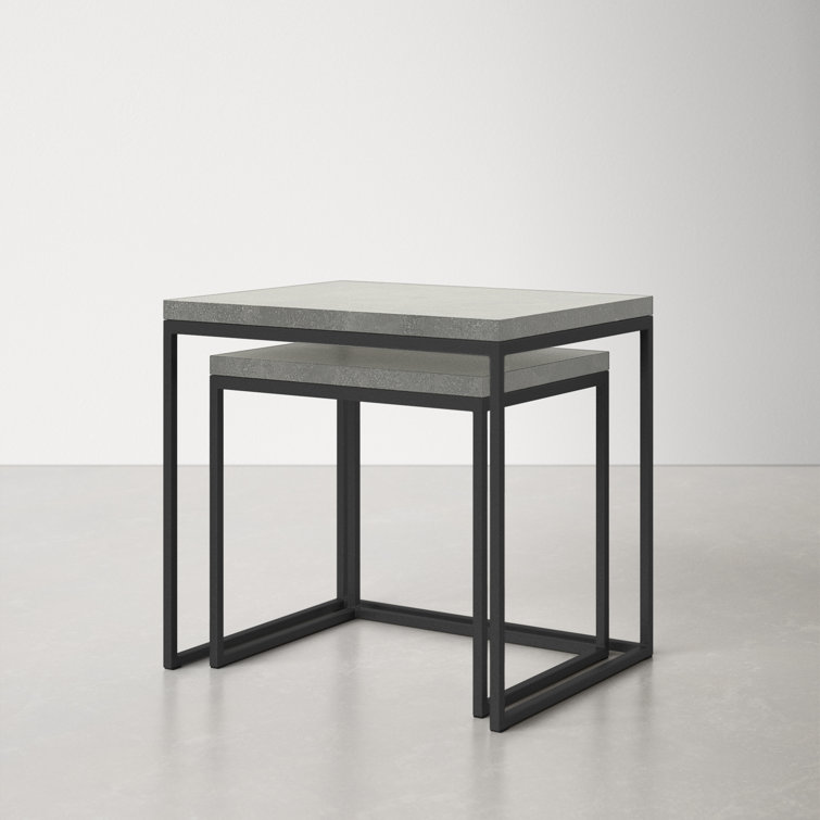 Silka Stone Nesting End Table | AllModern